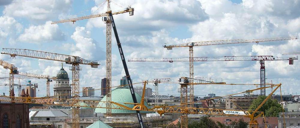Seit mehr als einem Jahrzehnt wird in Berlin nicht mehr so viel gebaut wie jetzt.