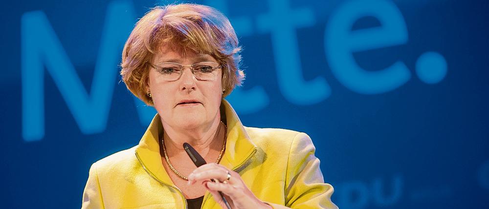 Kein erfolgreicher Start: Monika Grütters ist neue CDU-Landesvorsitzende und ins Bundespräsidium ihrer Partei gewählt.