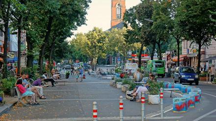 Die umgestaltete Maaßenstraße zwischen Nollendorf- und Winterfeldtplatz kommt im Schöneberger Kiez nicht gut an. 