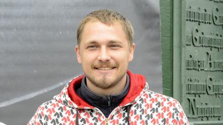 Max Mundhaupt, 31, aus Kreuzberg: "Mit dem Mountainbike runter"