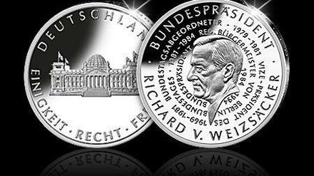 Funkelnde Erinnerung: Zu Ehren Richard von Weizsäckers gibt es nun eine Medaille.