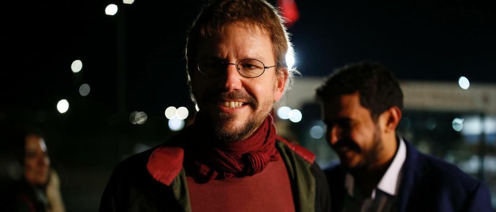 Peter Steudtner in Istanbul nach seiner Freilassung aus dem Silivri-Gefängnis.