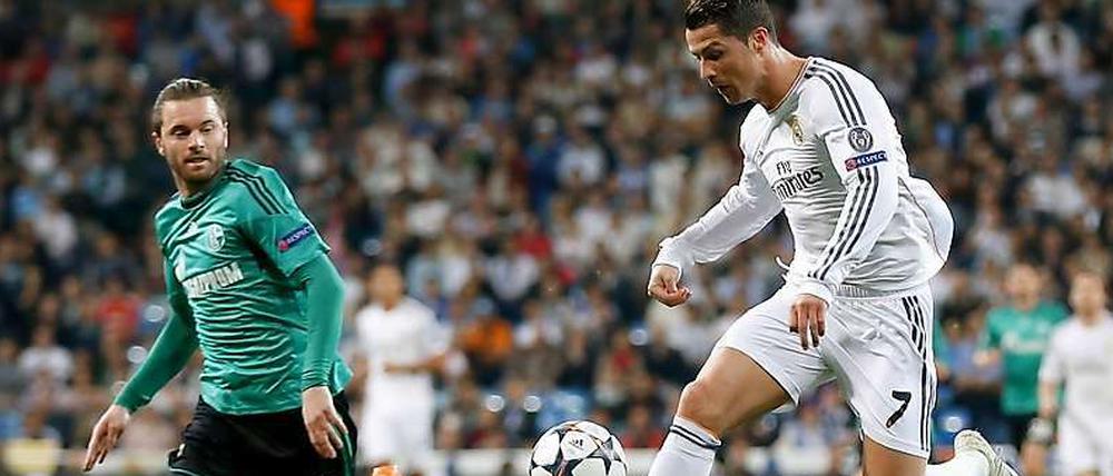 Einfach nicht zu stoppen. Cristiano Ronaldo hatte auch im Rückspiel gegen Schalke noch Lust aufs Toreschießen.