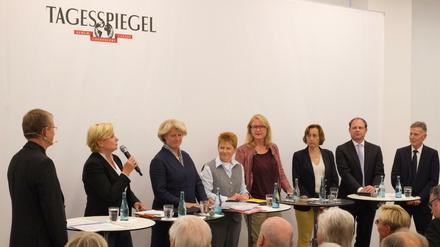 Berliner Spitzenkandidaten debattieren im Tagesspiegel. Wenn am 24. September gewählt wird, geht es auch um die Zukunft der Hauptstadt. 