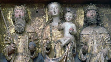 Altaraufsatz mit Maria und dem Christuskind
