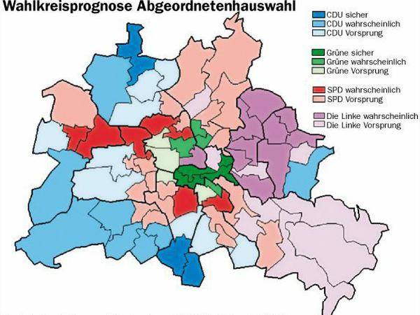Berlin-Wahl: Es wird knapp in vielen Bezirken.