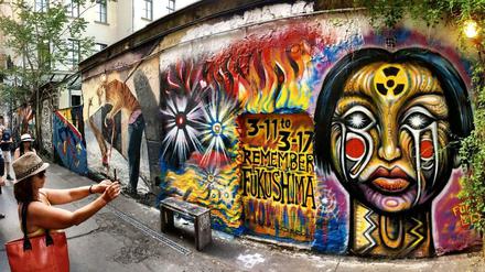 Street Art gibt es überall in Berlin. Man muss sie nur entdecken - wie hier im Hof des Hauses Schwarzenberg in Mitte.