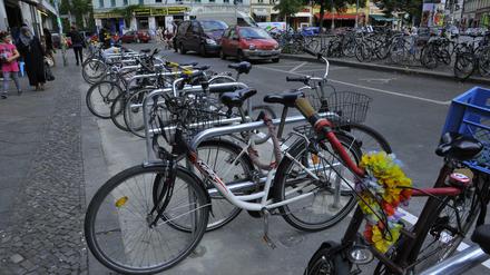 Am Heinrichplatz stehen jetzt 17 Bügel für 50 Fahrräder.