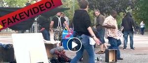 Als "Fakevideo" meinte die Berliner AfD die Dreharbeiten zu einem Satire-Clip aufzudecken, der die Vorfälle in Chemnitz karikiert.