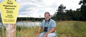 Frank Sieste ist Ornithologe und leitet ehrenamtlich die Arbeitsgemeinschaft Flughafensee des Naturschutzbunds (Nabu)