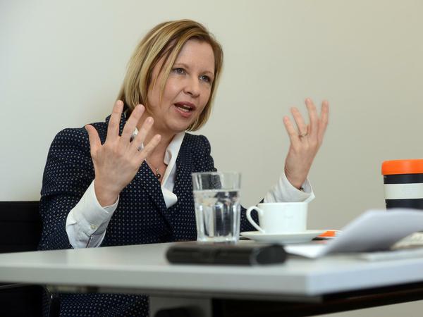 Engagiert: Tanja Wielgoß, Vorstandsvorsitzende der Berliner Stadtreinigung (BSR). 