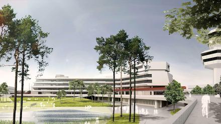 Forschen im Flughafen. In das Terminal in Tegel will bis 2019 die Beuth-Hochschule für Technik ziehen. 