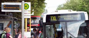 Der TXL-Bus fährt die nächsten zwei Wochen nur noch zwischen Hauptbahnhof und Flughafen Tegel. 
