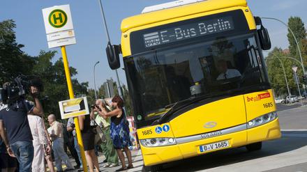 Die neuen E-Busse in Berlin.