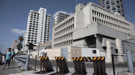 US-Botschaft in Tel Aviv, Israel.