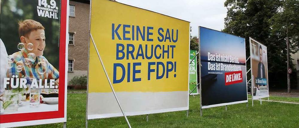 Gelb geärgert: Die Selbstmitleidskampagne der FDP erregt zumindest Aufmerksamkeit. Das ist auch nötig, denn in den Umfragen ist die Partei derzeit statistisch nicht nachweisbar.
