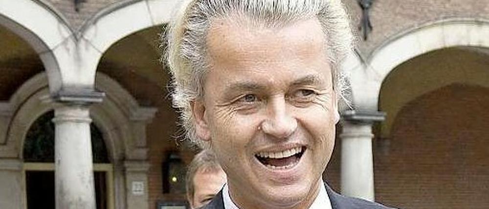 In Berlin nur bedingt willkommen: Geert Wilders, holländischer Rechtspopulist.