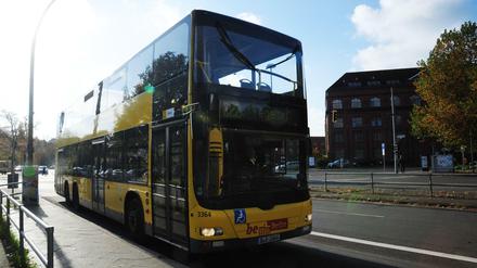Ein Doppeldeckerbus der BVG (Symbolbild).
