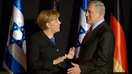 Merkel und Netanjahu im Februar 2014 in Jerusalem.
