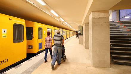 Der U-Bahnhof Hermannstraße in Neukölln.
