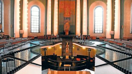 St. Hedwigs-Kathedrale der Berliner Domgemeinde in Mitte. Sie soll nach Willen des Erzbistums Berlins umgebaut werden - ein Gericht hat den Plänen jetzt stattgegeben.