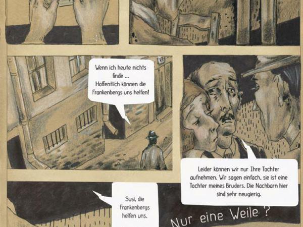 Im Kinderbuch "Susi. Die Enkelin von Haus Nummer 4 und die Zeit der versteckten Judensterne" von Birgitta Behr wechseln sich Erzählpassagen mit Seiten im Comicformat ab. Das Buch wird für Kinder ab zehn Jahren empfohlen.