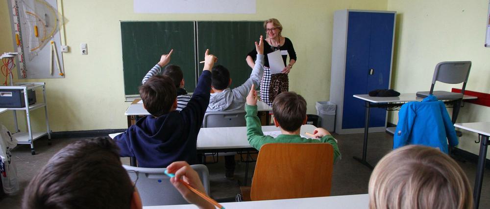 Schnupperunterricht im Fach Latein am Gymnasium Steglitz.