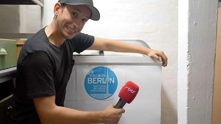Chris Guse auf seiner Tour durch die Berliner Start-up-Welt.