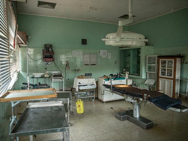 Operationssaal im Krankenhaus von Madisi.