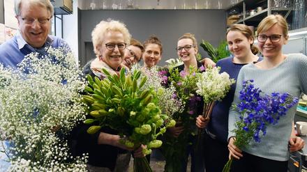 Die Kochs betreiben ihren Blumenladen in Halensee vierter Generation.