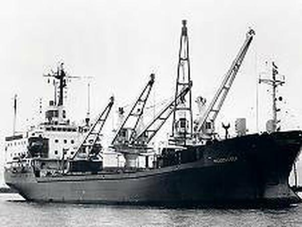 Die „MS Müggelsee“ war ein 120 Meter langer Frachter der DDR-Handelsmarine.  