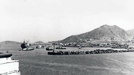 Der Hafen von Aden 1986.
