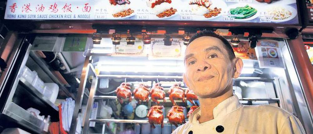 Das Hühnchen mit Sojasoße von Chan Hong Meng wurde mit einem Michelin-Stern prämiert.