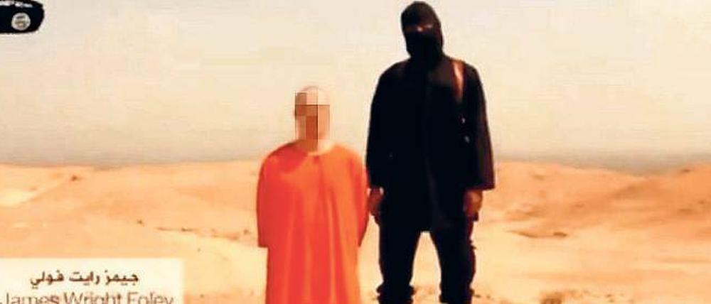 Inszeniertes Grauen. Das IS-Video zeigt angeblich die Enthauptung des US-Fotografen James Foley. Es wurde im Internet verbreitet. 