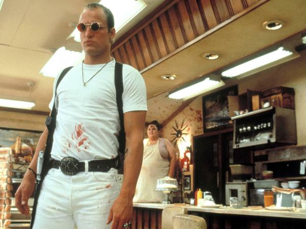 Harrelson als der durchgeknallte Mickey Knox in Oliver Stones "Natural Born Killers" nach einer Story von Quentin Tarantino.