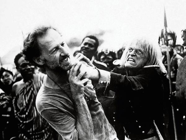 Hassliebe. Kinski und Herzog bei den Dreharbeiten zum Film "Cobra Verde" 1987.