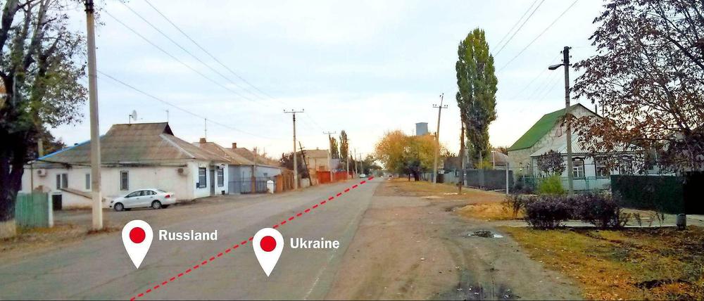 Zwischen den Grenzorten Milowe (Ukraine) und Tschertkowo (Russland) verläuft die Straße der Völkerfreundschaft.