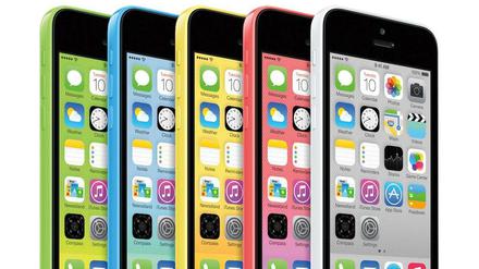 Für jeden Hipster etwas dabei – das iPhone 5C in fünf Farben.