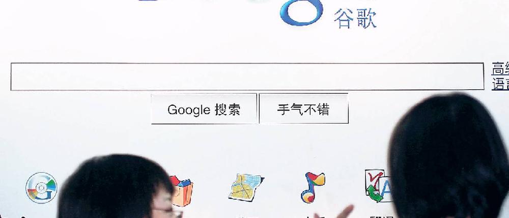Nur Nummer zwei: Google kommt in China erst hinter Baidu. Die chinesische Suchmaschine legt deutlich mehr Gewicht auf Unterhaltung als auf Politik. Foto: pa/dpa