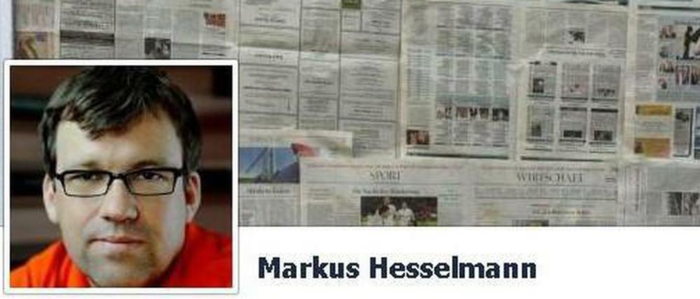 Mit Markus Hesselmann können Sie auch auf seiner Facebook-Seite diskutieren und ihm bei Twitter folgen.