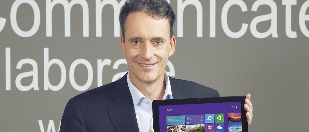 Arbeitet seit September mit dem neuen Windows 10: Oliver Gürtler, bei Microsoft Deutschland für den Geschäftszweig Windows zuständig.