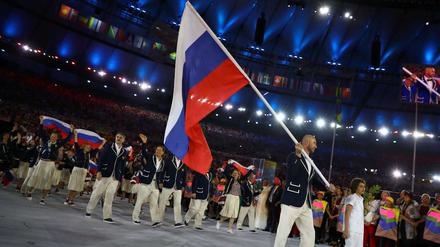 Der Einmarsch der russischen Olympia-Mannschaft war der ARD ein Drei-Minuten-Clip in der Mediathek wert, das deutsche Team bekam nur eine Minute.