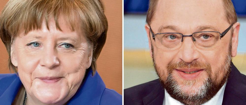 Das TV-Duell zwischen Bundeskanzlerin Angela Merkel und SPD-Kandidat Marin Schulz findet nach den dramaturgischen Bedingungen der Kanzlerin statt.