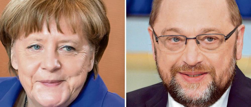 Bisher planen ARD, ZDF, RTL und Sat1 nur ein TV-Duell zwischen Kanzlerin Angela Merkel (CDU) und Herausforderer Martin Schulz am 3. September.