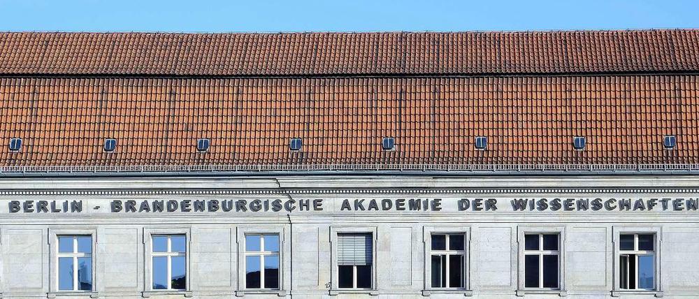 Berlin-Brandenburgische Akademie der Wissenschaften in Berlin.