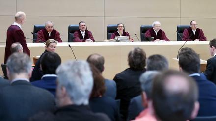 Der Bundesgerichtshof (BGH), hier bei der Verhandlung zur Eisschnellläuferin Claudia Pechstein.