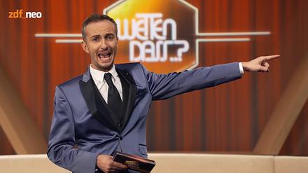 TV-Satiriker Jan Böhmermann moderiert eine Parodie auf "Wetten, dass..?"