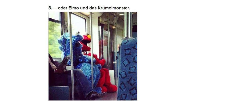 Sesamstraße an Bord: Bild aus einer der ersten deutschen Buzzfeed-Klicklisten.