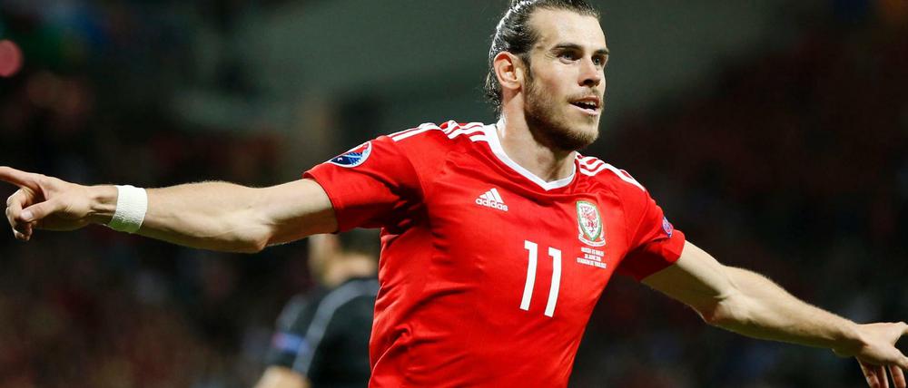 Der Sieg der Waliser gegen Russland - im Bild Gareth Bale aus Wales - lockte in Deutschland nur 2,6 Millionen Zuschauer vor die Fernseher. 