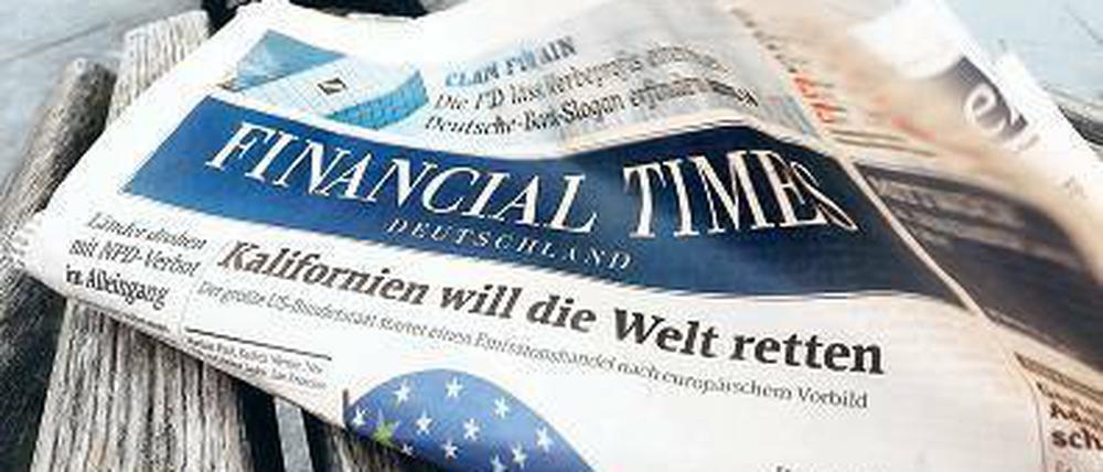 „Ein bedeutendes Kapitel deutscher Publizistik geht zu Ende“, sagte Gruner + Jahr-Vorstand Julia Jäkel und verkündete das Aus für die „Financial Times Deutschland“. Foto: dpa